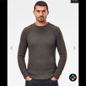 Men’s G-Star Raw Wool Biker Knitted Sweater